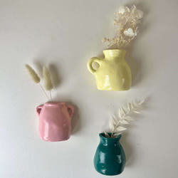 Wall vases handmade in clay kit