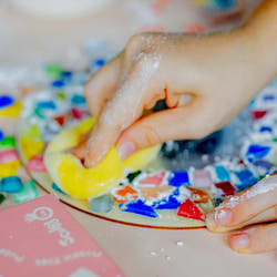 Sculpd kids sponge included in the mosaic kit