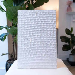 Unique grid textured art project
