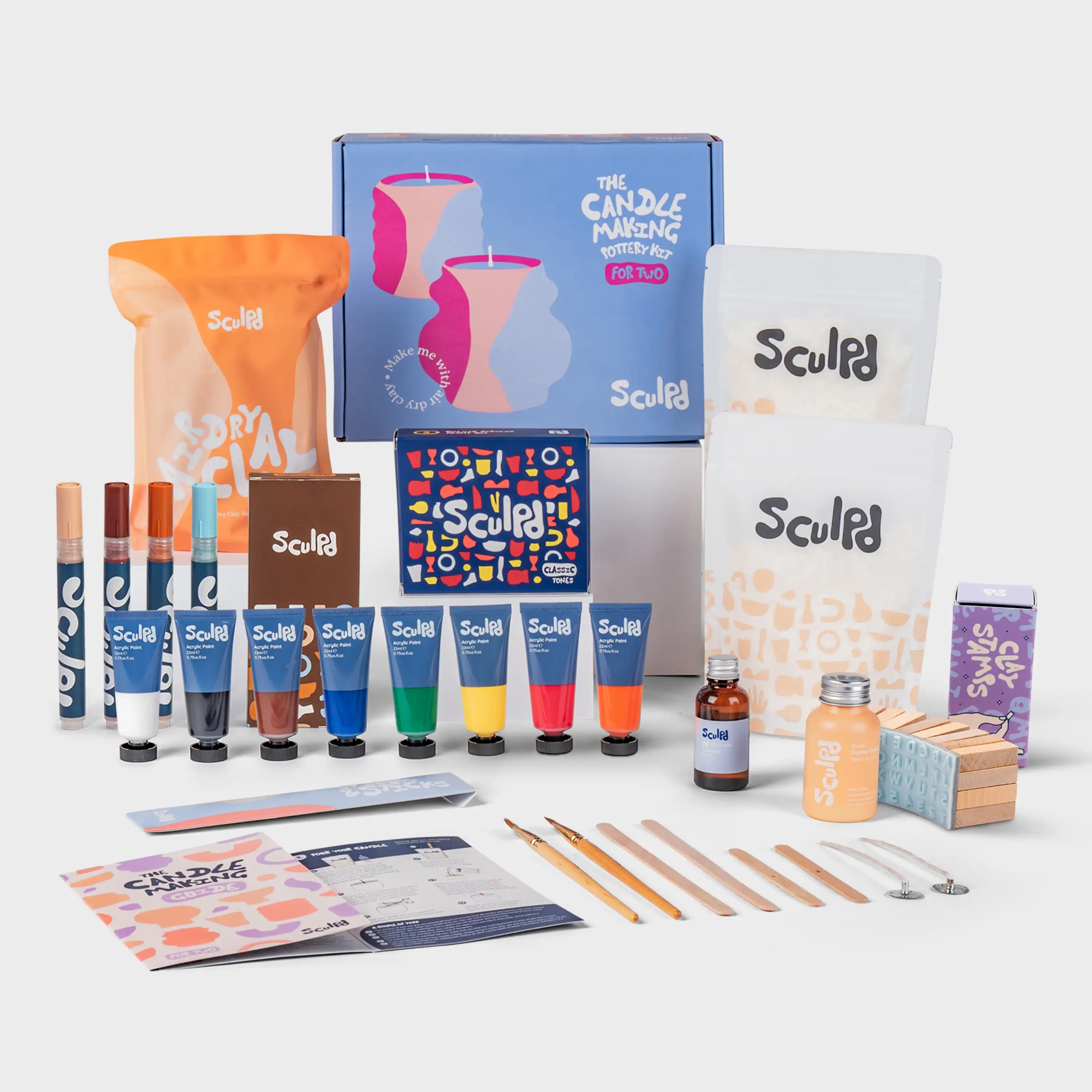 Ultimate candle bundle and Classic paints with Terracotta pens and Clay letter stamps