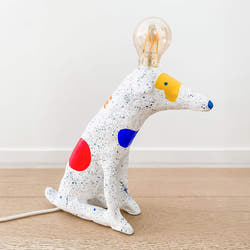 Whimsical Dog Lamp crafted using filament kit