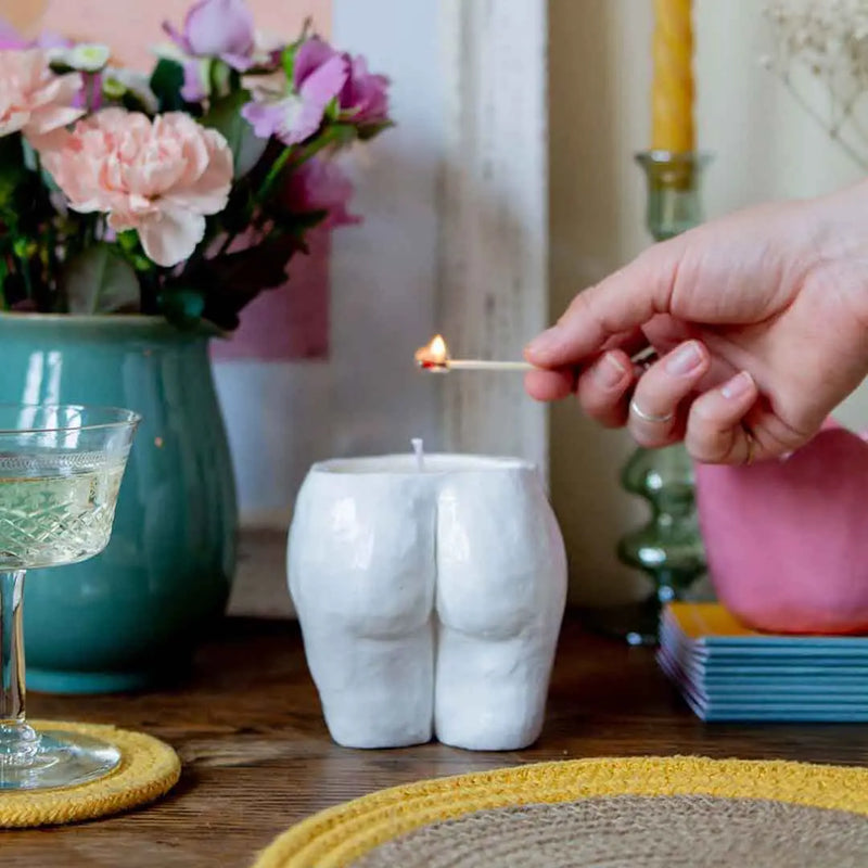 Human candle form with Sculpd Candle Making Kit