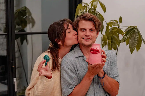 Couple enjoying their ultimate bundle creations