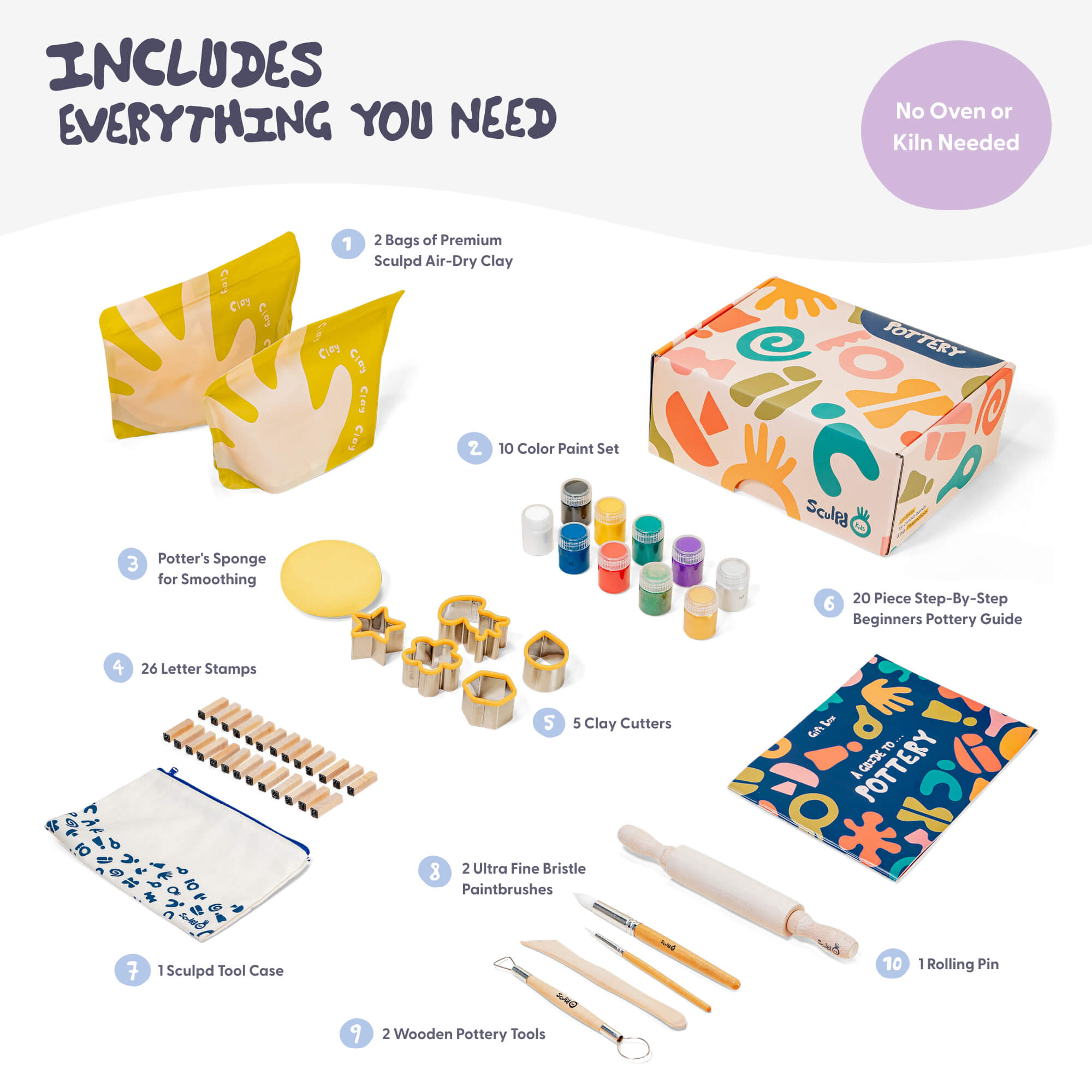Sculpd Kids Pottery Kit Sculpd Kids Sculpd
