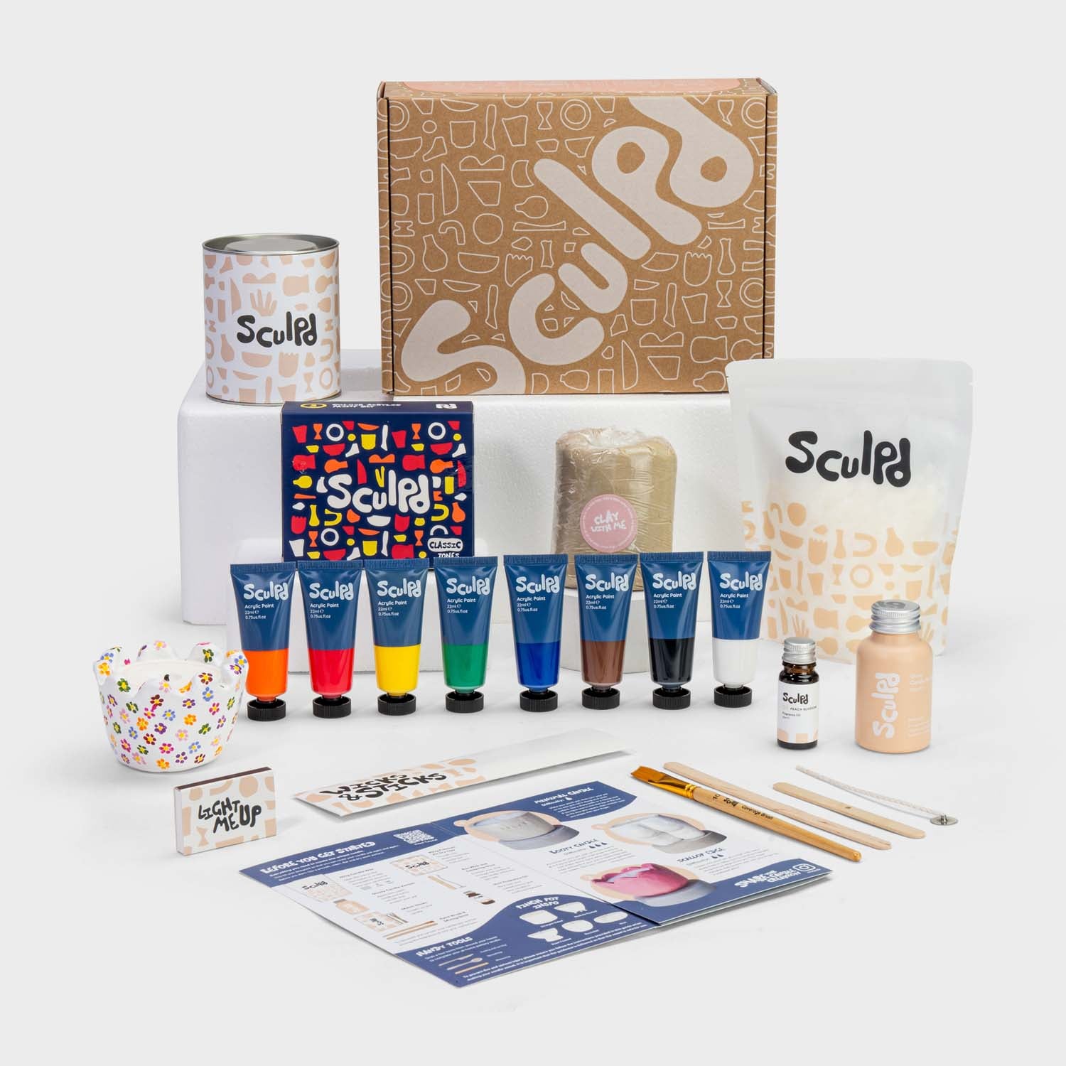 Original Packaging Candle Making Kit for one with Classic Tones