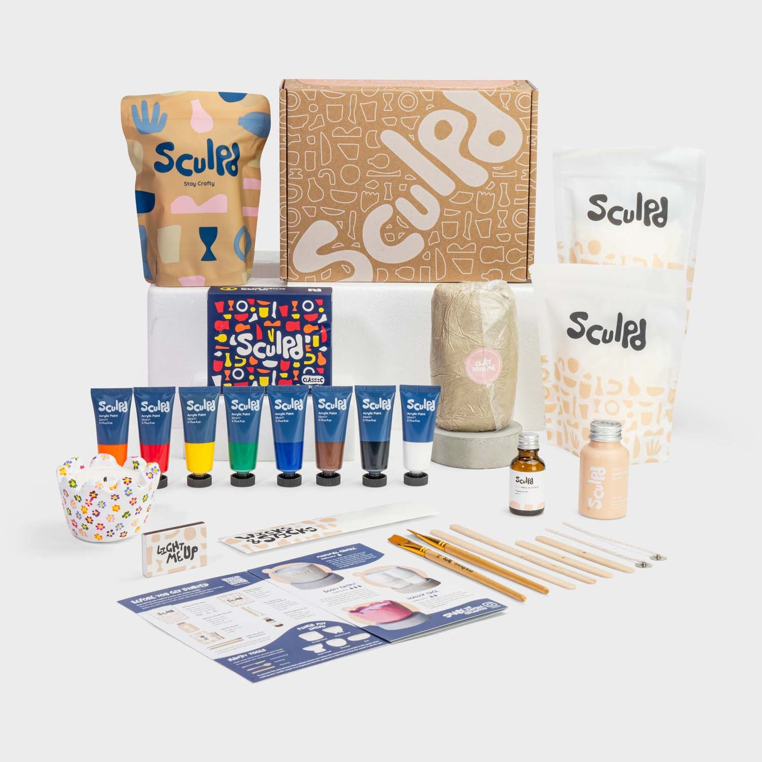 Original Packaging Candle Making Kit for two with Classic Tones