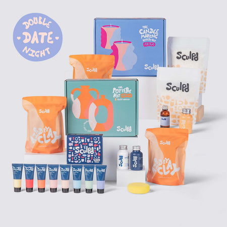 Double Date Night avec coffret de peintures pastel - sans correspondance