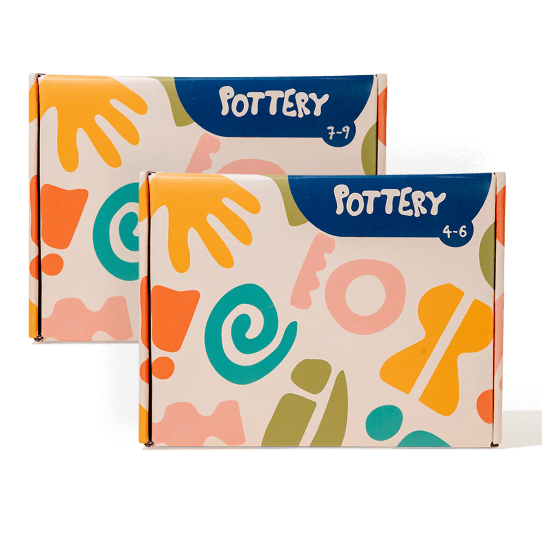 Sculpd kids pottery kit packaging box front view