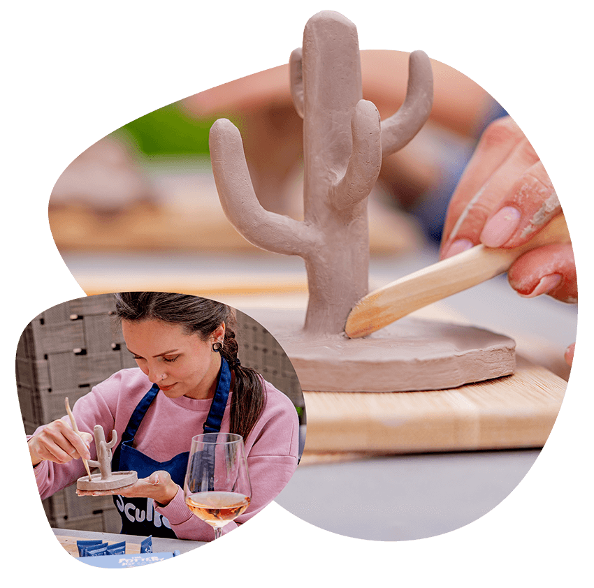 The Summer of Clay & Rosé Pottery Kit Experience