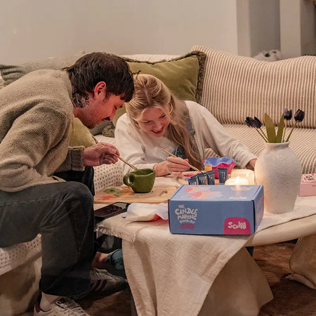 Bougie à sculpter à la maison avec le coffret soirée en amoureux Sculpd