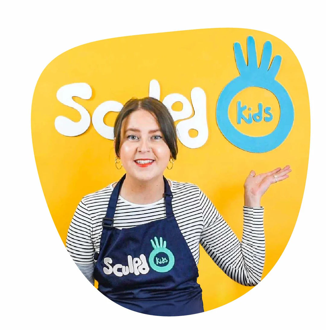 Screen free creative play with Sculpd Kids Pottery Kit