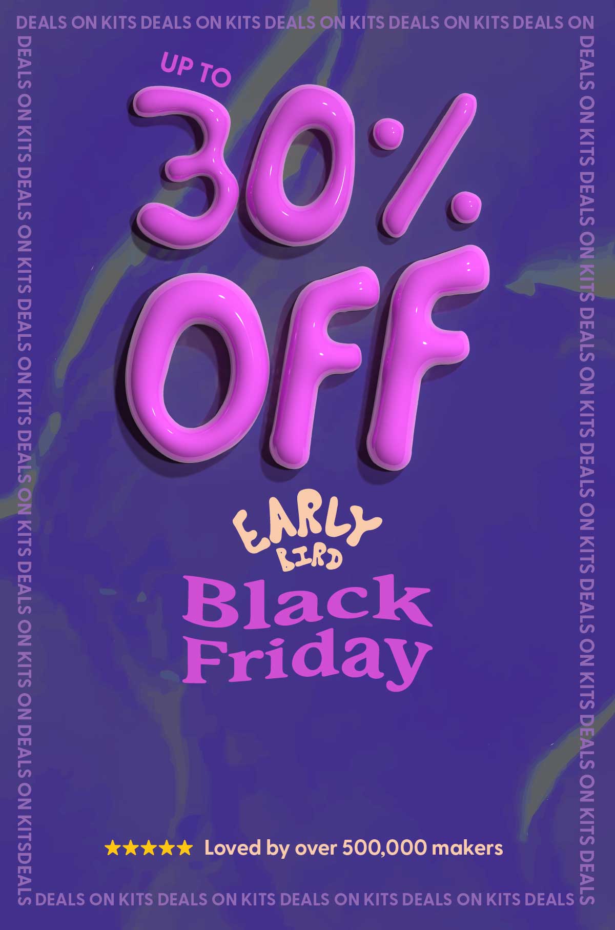 Banner promotional offer for early bird on Black Friday 2025